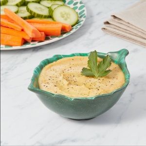 🌸 3/$25 🆕 Target OPALHOUSE Bamboo Melamine Green Leaf Snack Serving Bowl